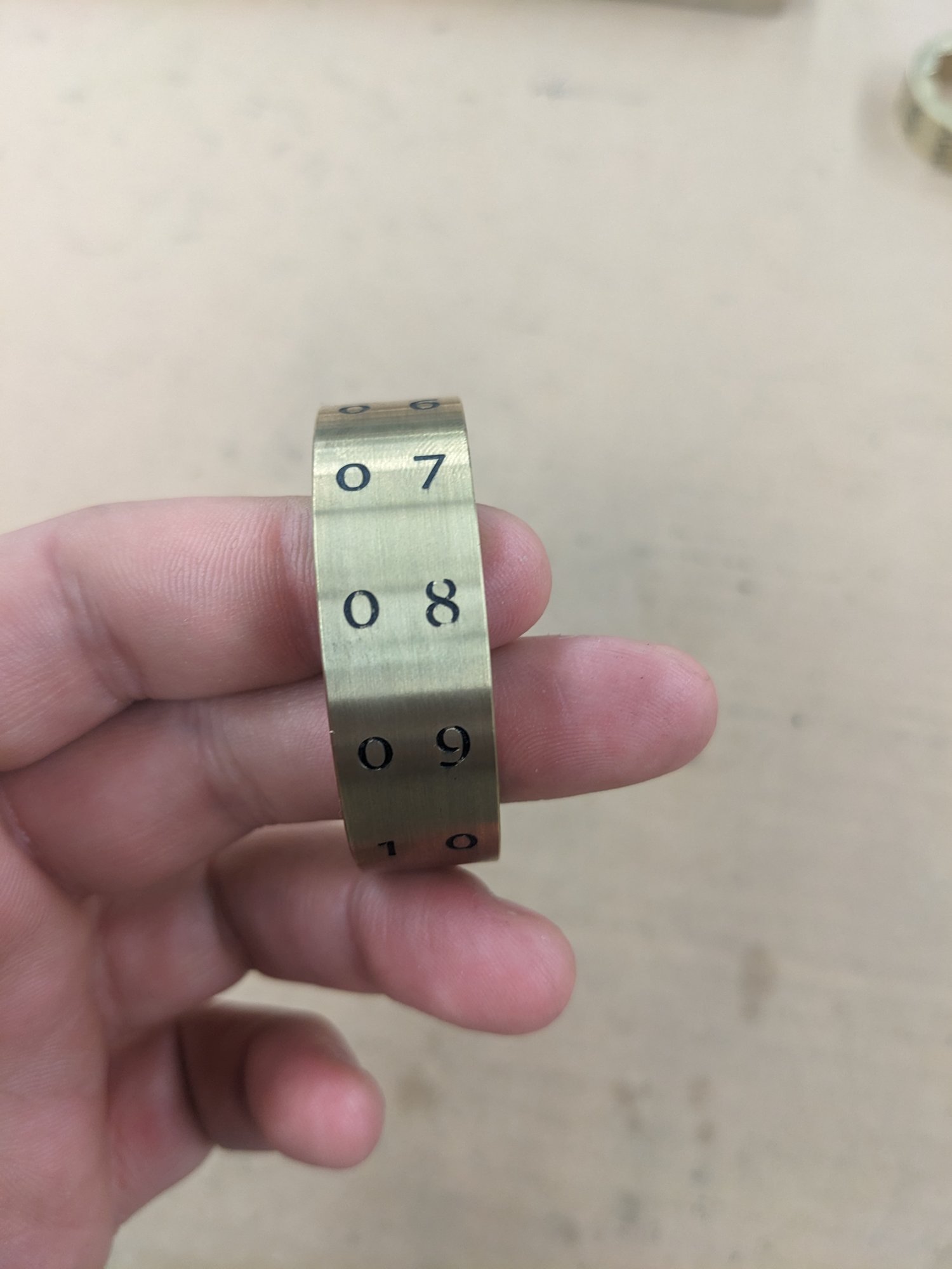 Brass desk calendar — photo 4