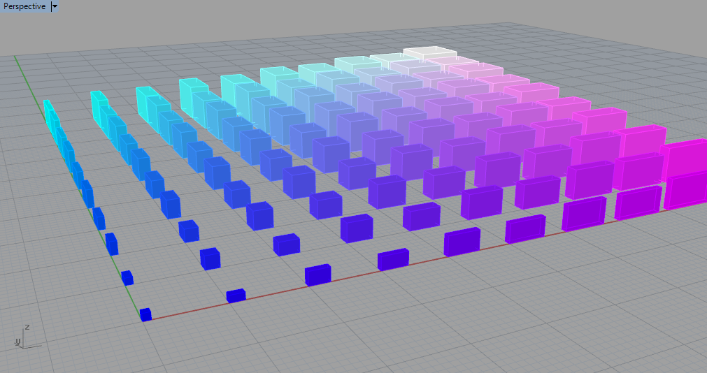 Cubefield — exploded