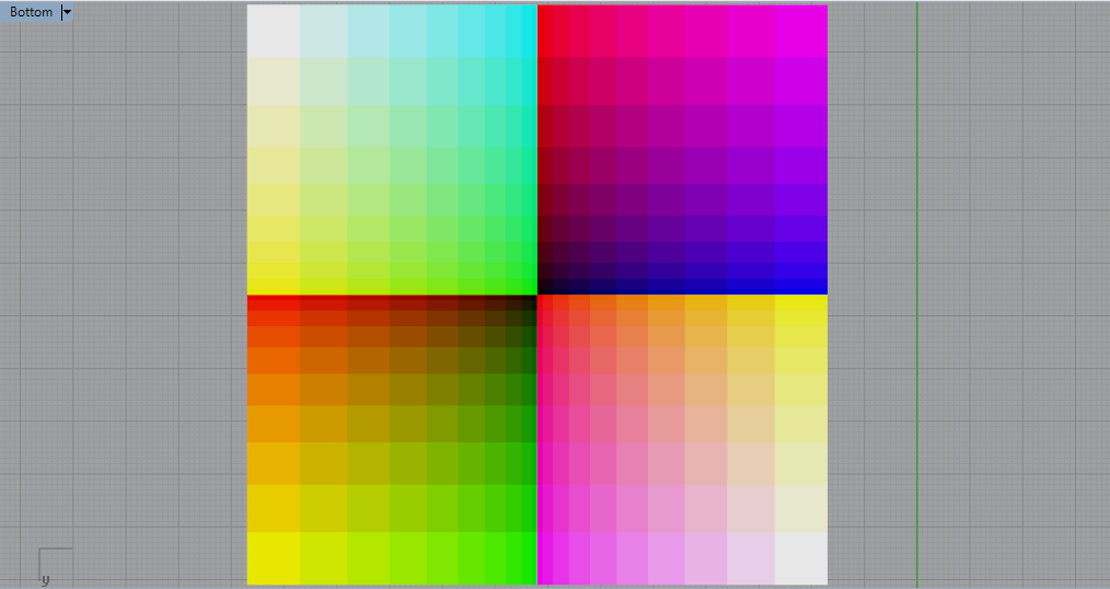 Cubefield — top view