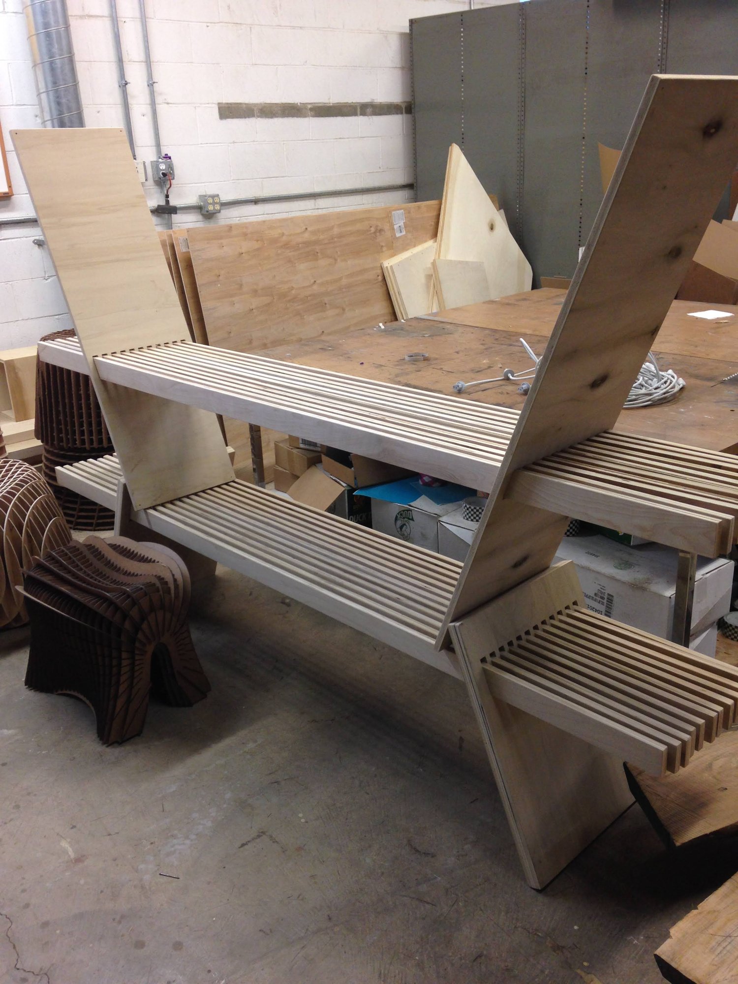 Nelson Quick-Slat bench — build photo 2