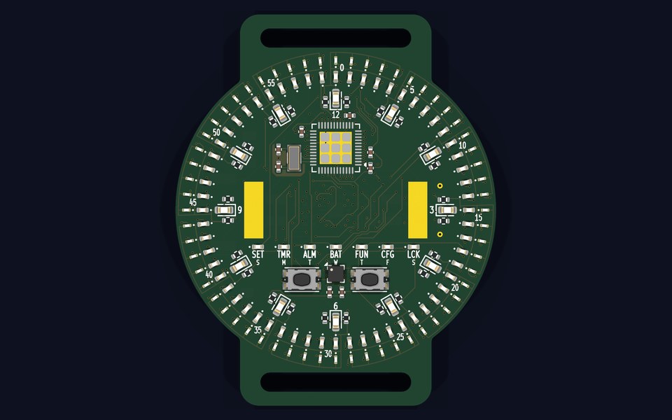 LED Watch circuit board